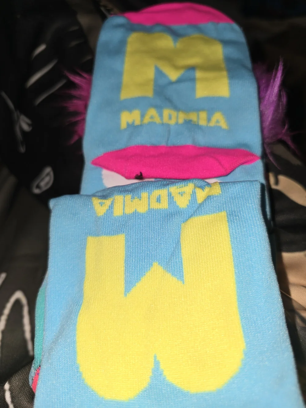 Mad Mia Kids Character Socks 3 Pair - Pink, Blue, Multicolor